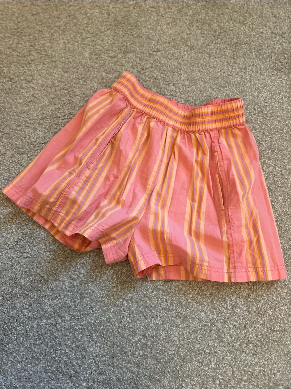 Free People Striped Boxer Shorts XS